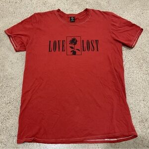 URBAN OUTFITTERS Red Love Lost Graphic Tee Size M